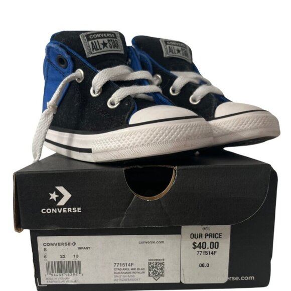 CONVERSE - LittLe FeeT, BiG STyLe KiCks- CTAS Axel Varsity Infant Sneakers - 6 - Picture 5 of 7